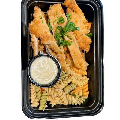 Chicken Tenders with Pasta Salad